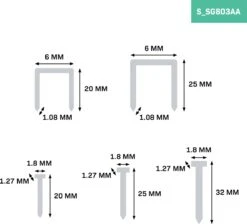 VONROC Nieten En Spijkers – Set 5000 Stuks - 20-25-32 Mm - Geschikt Voor Elektrische Tacker/spijkerpistool – Universeel – Geschikt Voor VONROC SG503DC -WerkPro Verkoopwinkel 1200x1090 6