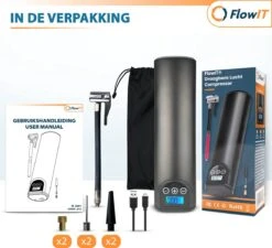 FlowIT Draagbare Compressor Bandenpomp - Elektrische Fietspomp - Luchtcompressor Oplaadbaar - Fiets Tot Auto -WerkPro Verkoopwinkel 1200x1093 3