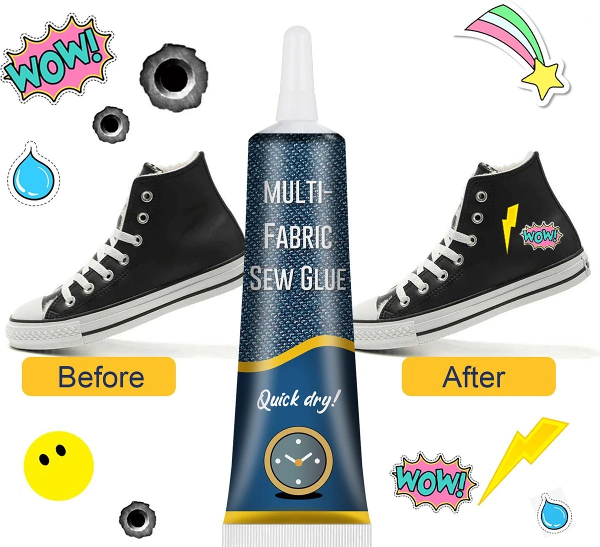 Textiellijm - 50ml - Watervast - Hobbylijm - Geschikt Voor Elke Stof - Zoomband - Textiel Lijm 7 Textiellijm - 50ml - Watervast - Hobbylijm - Geschikt Voor Elke Stof - Zoomband - Textiel Lijm - Afbeelding 5