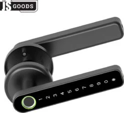 Premium Slim Deurslot – Deurslot Met Vingerafdruk - Elektrisch Deurslot – Slimme Deurklink – Deurklink Vingerafdruk - Deurslot Met Code - Smartlock