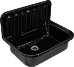 Uitstortgootsteen Zwart 495x340 Mm