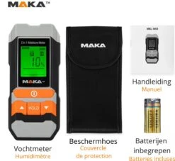 MAKA 2 In 1 Digitale Vochtmeter - Voor Hout En Bouwmaterialen -WerkPro Verkoopwinkel 1200x1103 7