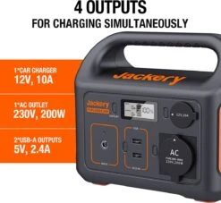 Jackery Explorer 240 - Draagbare Powerstation - Elektrische Gereedschapsaccu - 230V Power Station Generator -WerkPro Verkoopwinkel 1200x1105
