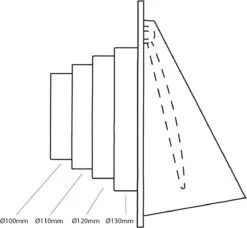 Air Control Kaprooster 165x165mm, Kunststof Zwart (n.22 / 05) -WerkPro Verkoopwinkel 1200x1106 16
