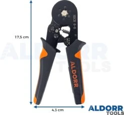 ALDORR Adereindhulstang Zeskante Persing - Krimptang - 0,25 Tot 6 Mm2 (AWG 23 Tot 10) -WerkPro Verkoopwinkel 1200x1107 15
