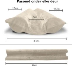 Dieux® - Tochtstrip - Lichtgrijs - Tochtstrips Voor Deuren - Tochtstopper - Tochtrol Deur - Dubbelzijdig - Aanpasbaar - Tochthond - Tochtkussen - Tochtband - Duurzaam - Isolatie - Housewarming Cadeau -WerkPro Verkoopwinkel 1200x1107 18