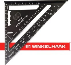 ATV PERFECTUM Winkelhaak – Metrisch - Aluminium - Hoekmeter – Speed Square -Blokhaak – Zwaaihaak
