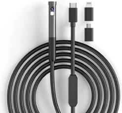 W300 - Endoscoop Camera - Dual Lens - IOS - Android - Inspectiecamera - Voor Smartphone - 1M - Dual Lens 1080P Transmissie