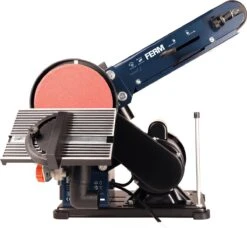 FERM BGM1022 Tafel Schijf- Bandschuurmachine - 350W Incl. 2 Schuurbanden (K80 & K120) -WerkPro Verkoopwinkel 1200x1110 1