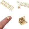 FSW-Products - 20 Stuks - Mini Scharnieren – Met Spijkertjes - Vaste Pen - Scharnier - RVS - Goud - 8x10mm - Deurscharnier - Kastscharnier - Vermessingd -WerkPro Verkoopwinkel 1200x1111 11