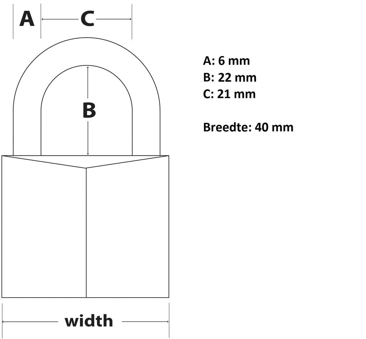 MasterLock Overvalslot + Hangslot - 140703EURD 4 MasterLock Overvalslot + Hangslot - 140703EURD - Afbeelding 2