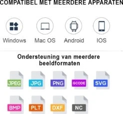 Laser Graveermachine - Laser Cutter Wifi Bestuurbaar - Graveermachine Makkelijk Te Installeren - Zwart / 1 -WerkPro Verkoopwinkel 1200x1113