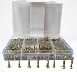 Merkloos Schroeven - Hoog Kwaliteit Set Van 270 Stuks Schroeven - Verschillende Formaten - Kruiskop - Platte Schroeven