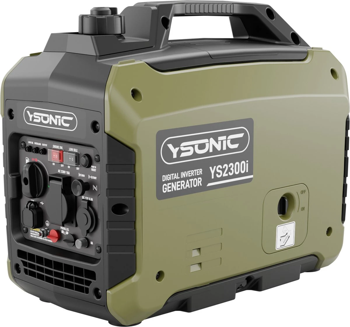 YSONIC YS2300i Inverter Generator - 2KW - 230V - USB - Autolader En Parallel Poort - Fluisterstil 58 DB -Olie En Overload Alarm 3 YSONIC YS2300i Inverter Generator - 2KW - 230V - USB - Autolader En Parallel Poort - Fluisterstil 58 DB -Olie En Overload Alarm