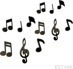 ESTARK® Muziek Magneten - 12 STUKS - Muzikale Magneten - Keukenmagneten - Magneetbord - Magneet - Muzieknoten - Noten - Muziek - Koelkast - Whitebord - Magneetjes - Muziekmagneet -WerkPro Verkoopwinkel 1200x1122 15