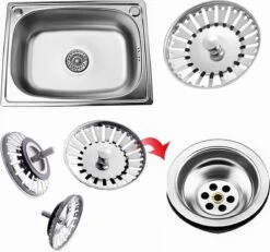 RVS Gootsteen Korfplug Afvoerplug Keuken - Geen Verstopping – Spoelbak Zeef - Afvoerstopper – Gootsteen Zeef - 84 Mm 16 RVS Gootsteen Korfplug Afvoerplug Keuken - Geen Verstopping – Spoelbak Zeef - Afvoerstopper – Gootsteen Zeef - 84 Mm -WerkPro Verkoopwinkel 1200x1123 6