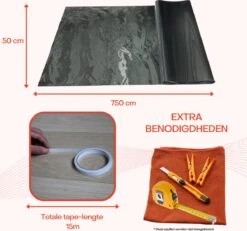 Econy Radiatorfolie – 750cm X 50cm – Dubbelzijdige Tape – Radiatorfolie Op Radiator – Isolatiefolie Radiator -WerkPro Verkoopwinkel 1200x1124 20