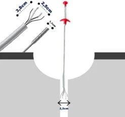 AWEMOZ Ontstoppingsveer RVS 60 Cm + Rager - Gootsteenontstopper Set - WC Ontstopper - Afvoer Verstopt - Rioolveer 12 AWEMOZ Ontstoppingsveer RVS 60 Cm + Rager - Gootsteenontstopper Set - WC Ontstopper - Afvoer Verstopt - Rioolveer -WerkPro Verkoopwinkel 1200x1125 11