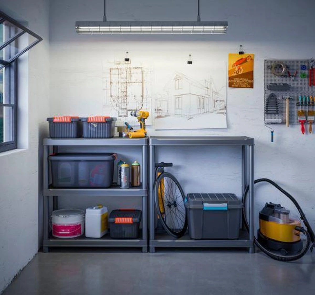 Keter Plus Shelf 90/5 - 5 Planken - 90x40x182cm - Zwart 12 Keter Plus Shelf 90/5 - 5 Planken - 90x40x182cm - Zwart - Afbeelding 10