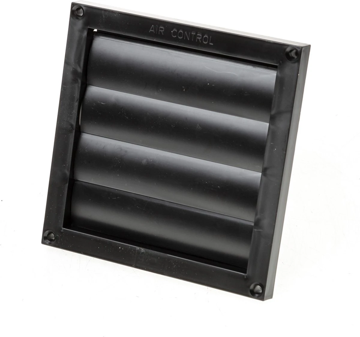 Luchtrooster Lamellen Zwart 165x165 4 Luchtrooster Lamellen Zwart 165x165 - Afbeelding 2