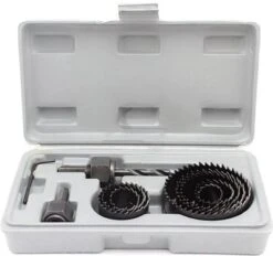 Merkloos Gatenzaagset 11-delig – Hole Saws 19mm, 22mm, 28mm, 32mm, 38mm, 44mm, 51mm En 64 Mm – 8 Stuks Gatenzaagset Voor Hout, Gipsplaat En Kunststof Buis -WerkPro Verkoopwinkel 1200x1127 2