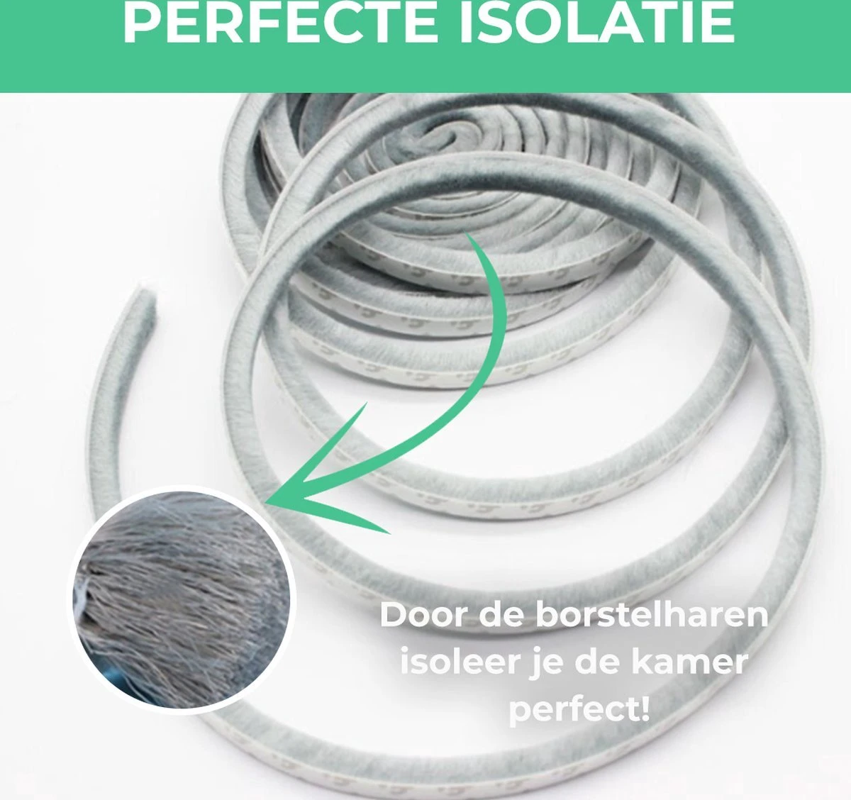 Tochtband Premium - Extra Goede Kwaliteit - 15 Meter - Tochtband Zelfklevend - Tochtstopper Deur - Tochtstrip Voor Deuren - Tochtstrip Deur - Deurborstel - Tochtstrip Raam - Tochtborstel - Tochtstrip Zelfklevend 4 Tochtband Premium - Extra Goede Kwaliteit - 15 Meter - Tochtband Zelfklevend - Tochtstopper Deur - Tochtstrip Voor Deuren - Tochtstrip Deur - Deurborstel - Tochtstrip Raam - Tochtborstel - Tochtstrip Zelfklevend - Afbeelding 2