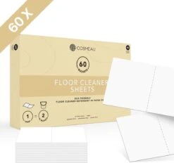 Cosmeau Vloerreiniger Sheets 60 Beurten Wasvellen Detergent Sheets Eco Floor Strips - Cosmo Cosmea Kosmo