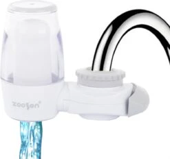 Merkloos Kraanfilter - Waterzuiveraar Kraanwater - Waterontharder - Waterfilter - Wit