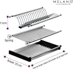 Milano Luxurious® Serviesrek – Bordenrek – Voor In Kast – 60cm -WerkPro Verkoopwinkel 1200x1129 16