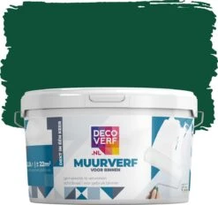 Decoverf Muurverf Mat, Smaragdgroen, 2.5L