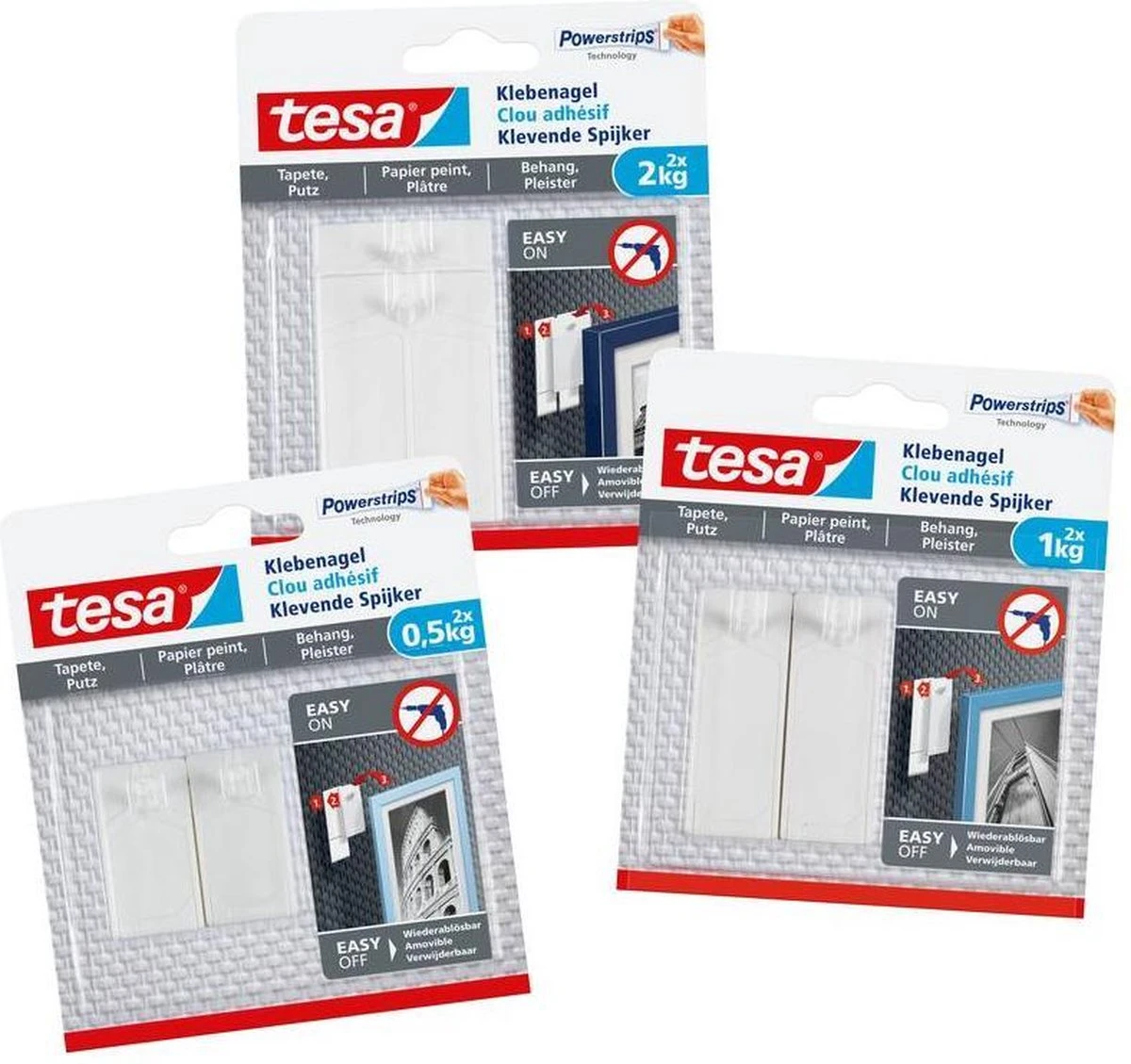 Tesa Klevende Spijker Gevoelige Oppervlakken 2KG - 2 Stuks 9 Tesa Klevende Spijker Gevoelige Oppervlakken 2KG - 2 Stuks - Afbeelding 7