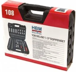 108 Delige 1/2" 1/4'' Doppenset -WerkPro Verkoopwinkel 1200x1130 9