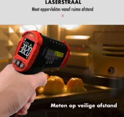 DynaBright Digitale Infrarood Thermometer - Bereik -50 T/m +400 °C - Incl. Batterijen - IR Thermometer - Warmtemeter -WerkPro Verkoopwinkel 1200x1132 8