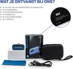 Vulpes Tech® Warmtebeeldcamera PRO - Warmtemeter Voor Android (USB-C) Apparaten - -20 Tot +550°C - 256 X 192 Pixel - Thermische Camera - Pro Versie -WerkPro Verkoopwinkel 1200x1134 11