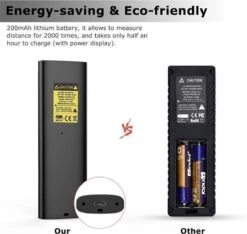 LOUZIR Laser Afstandsmeter - 40 Meter Bereik - 2mm Nauwkeurig - Digitaal Meetapparaat Voor Lengte (m) / Oppervlakte (m2) / Volume (m3) - Binnen En Buiten - Stof- En Spatwaterdicht -Directe En Continue Metingen -WerkPro Verkoopwinkel 1200x1135 14