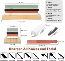 House Of Husk Dubbelzijdige Messenslijpers Met Instructies - Slijpsteen Voor Messen - Wetsteen Slijpsteen Set 400 1000 En 3000 8000 - Edelkorund -WerkPro Verkoopwinkel 1200x1135 18