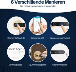MOWA Deurklink Vergrendeling - Smart Lock - Slim - Vingerafdruk - Kinderslot - Slimme - Beveiliging - 2 Stuks -WerkPro Verkoopwinkel 1200x1136 20