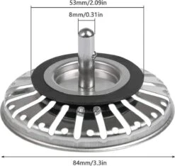 RVS Gootsteen Korfplug Afvoerplug Keuken - Geen Verstopping – Spoelbak Zeef - Afvoerstopper – Gootsteen Zeef - 84 Mm 20 RVS Gootsteen Korfplug Afvoerplug Keuken - Geen Verstopping – Spoelbak Zeef - Afvoerstopper – Gootsteen Zeef - 84 Mm -WerkPro Verkoopwinkel 1200x1137 1