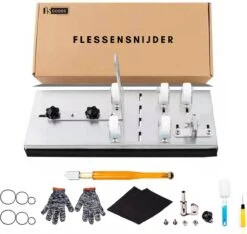 Professionele Flessnijder – 20 Delig - Flessensnijder – Glassnijder – Ronde Fles Snijder – Wijn Flessnijder - 5 Verstelbare Wielen