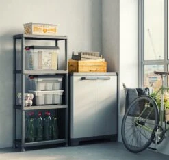 Keter Kunststof Opbergrek / Stellingrek - 4 Planken - 60x30x135cm - Zwart 12 Keter Kunststof Opbergrek / Stellingrek - 4 Planken - 60x30x135cm - Zwart -WerkPro Verkoopwinkel 1200x1138 14