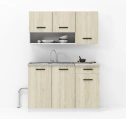 Kleine Keuken 120 Cm – Keukenblok Met Keukenkastjes Spoelbak & Sifon – Keuken Klein – Mini Keuken - Kitchenette – Perfecthomeshop -WerkPro Verkoopwinkel 1200x1138 8