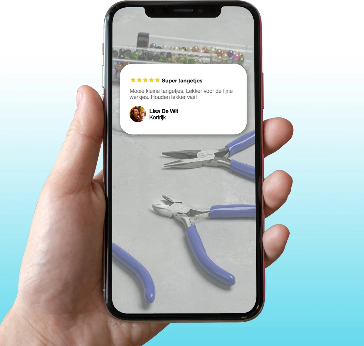 BeautyBeads 3-Delige Tangenset Voor Sieraden – Hobby Tangen Set Voor Het Maken Van Sieraden Met Kralen En Bedels – Rondbektang, Zijkniptang En Langbektang - BB401 6 BeautyBeads 3-Delige Tangenset Voor Sieraden – Hobby Tangen Set Voor Het Maken Van Sieraden Met Kralen En Bedels – Rondbektang, Zijkniptang En Langbektang - BB401 - Afbeelding 4