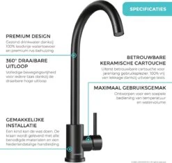 LOMAZOO Keukenkraan Zwart - Kraan Keuken - Zwarte Keukenkraan Titan 18 LOMAZOO Keukenkraan Zwart - Kraan Keuken - Zwarte Keukenkraan Titan -WerkPro Verkoopwinkel 1200x1141 10
