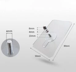 Merkloos Klevende Spijker | Klevende Schroef | Tot 5 Kg Draagkracht | Sterk Ophangsysteem Zonder Boren | Plakspijkers | Zelfklevende Spijker | 2 Stuks -WerkPro Verkoopwinkel 1200x1142 12