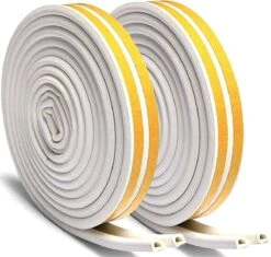 Nordevik® Tochtstrip 12 Meter - Zelfklevend - Energiebesparing - Voor Ramen En Deuren - O-profiel Tochtstopper - Tochtband - Tochtwering - Hoogwaardig Foam - Woning Verduurzamen - 6 X 9mm