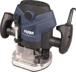 FERM Bovenfrees - 1300W - Stofzuiger Adapter - Ingebouwde LED Werkverlichting - Incl. 6-delige Freesset, Parallel- En Sjabloongeleider