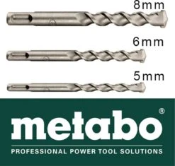 SDS Boren Set Metabo 5mm - 6mm - 8mm Betonborenset | Hamerboor
