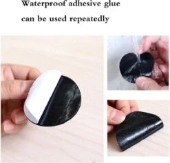 LOUZIR Zelfklevende Dubbelzijdige Klittenband - Anti Curling Tapijt- Zelfklevende Pads- Non- Slip Rondjes 10 Stuks -WerkPro Verkoopwinkel 1200x1146 22