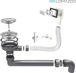 LOMAZOO Spoelbak Antraciet / Gun Metal (45x40) – Spoelbak Keuken - Spoelbakken Keuken – Wasbak Keuken - RVS [LYNX] -WerkPro Verkoopwinkel 1200x1146 7