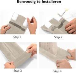 Dieux® - Tochtstrip - Lichtgrijs - Tochtstrips Voor Deuren - Tochtstopper - Tochtrol Deur - Dubbelzijdig - Aanpasbaar - Tochthond - Tochtkussen - Tochtband - Duurzaam - Isolatie - Housewarming Cadeau -WerkPro Verkoopwinkel 1200x1147 15